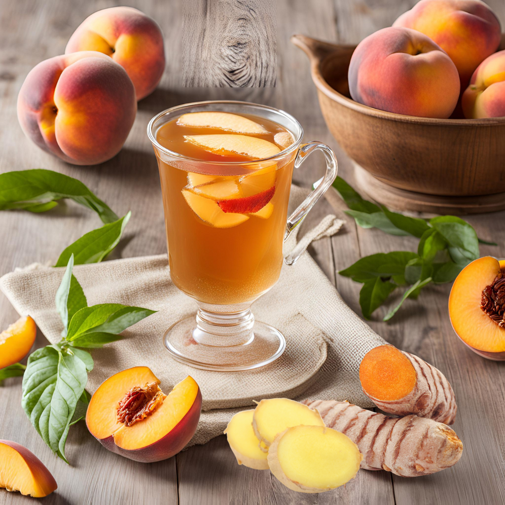 Peach Turmeric Herbal Tea Organic