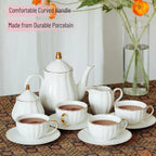 Classic Porcelain Tea Set with Infuser (13pcs)