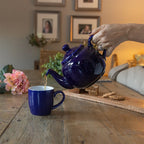 Cobalt Blue Ceramic Matcha Teapot 600ml