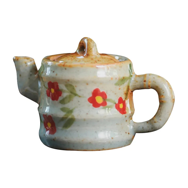 Hand-Painted Ceramic Mini Teapot