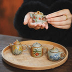 Hand-Painted Ceramic Mini Teapot