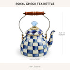 Blue & White Enamel Tea Kettle