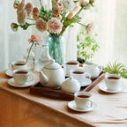 Royal Porcelain Tea Set (4 Cups)