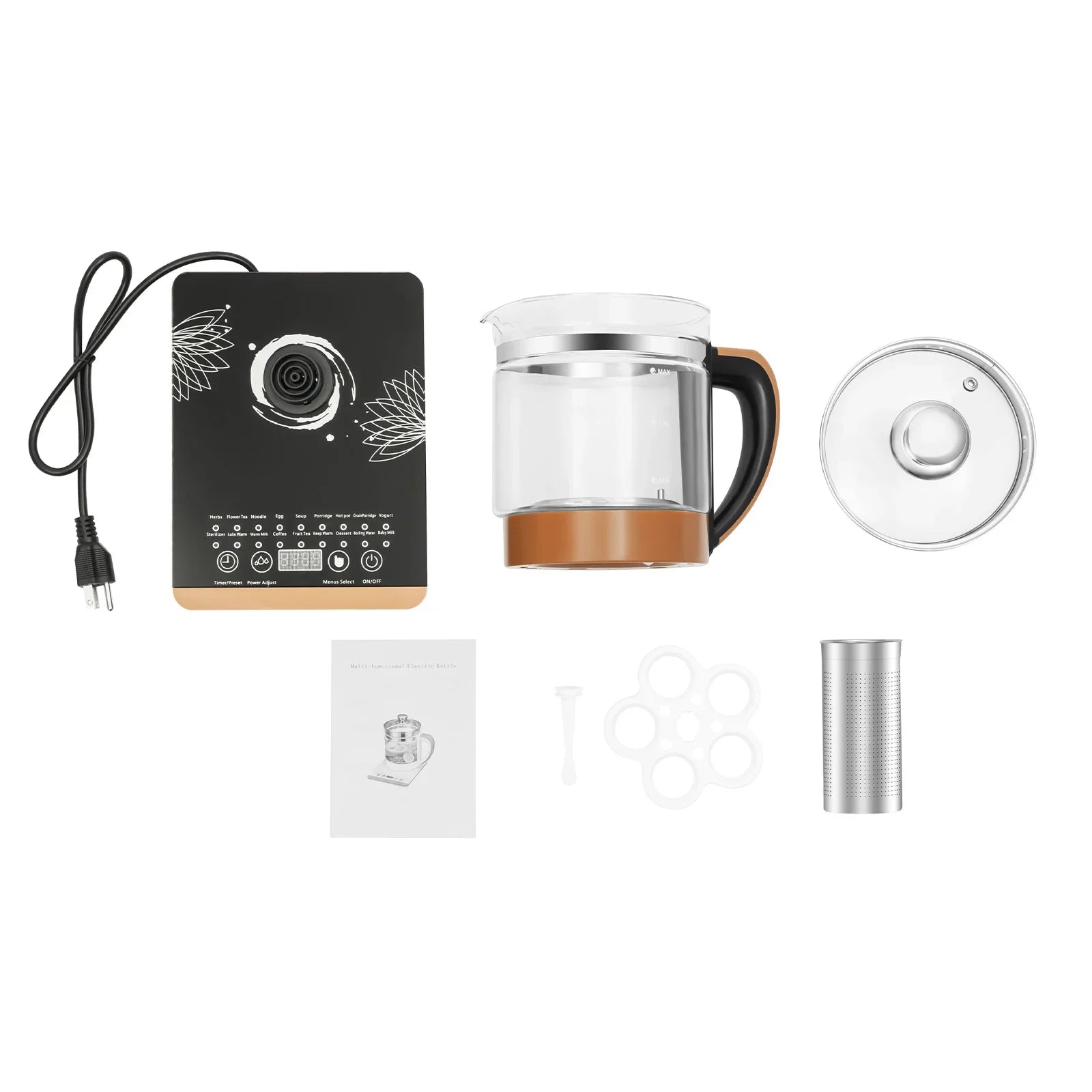 Digital Glass Health Tea Kettle 1.8L
