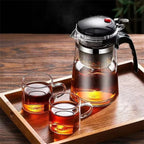 Glass Press Filter Teapot 500–1800ml
