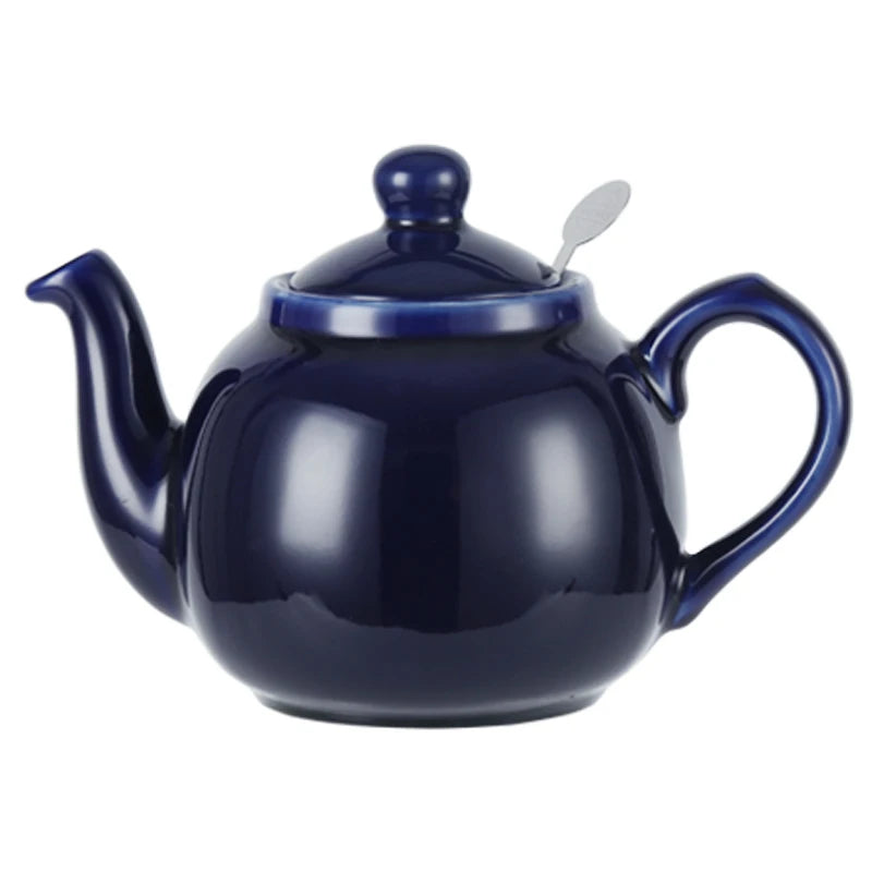 Cobalt Blue Ceramic Matcha Teapot 600ml