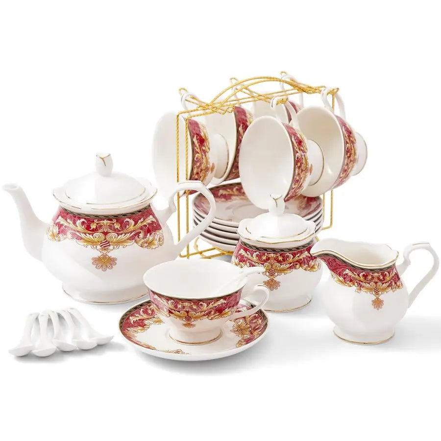 Royal Vintage Porcelain Tea Set (22pcs)