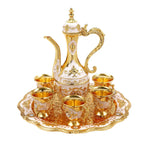 Turkish Coffee & Tea Set with Tray (6 Cups)