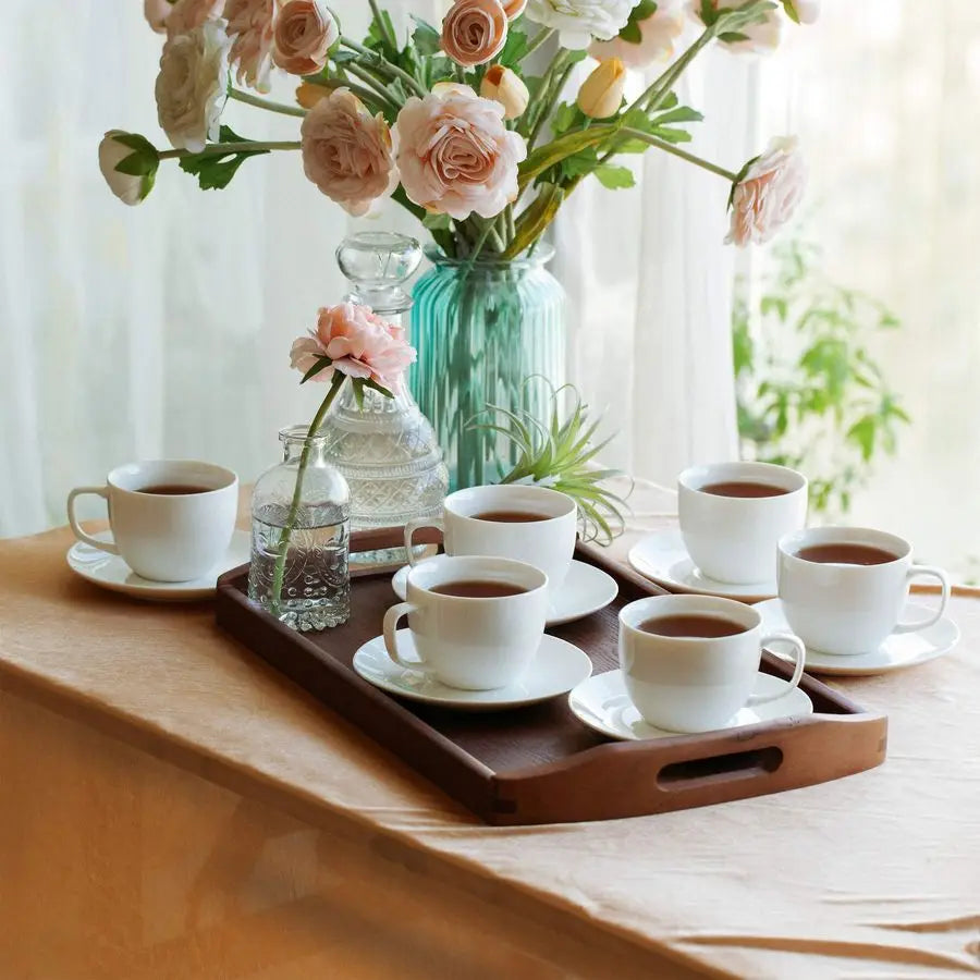 Royal Porcelain Tea Set (4 Cups)