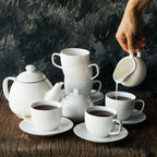 Royal Porcelain Tea Set (4 Cups)