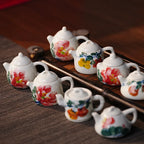 Hand-Painted Ceramic Mini Teapot