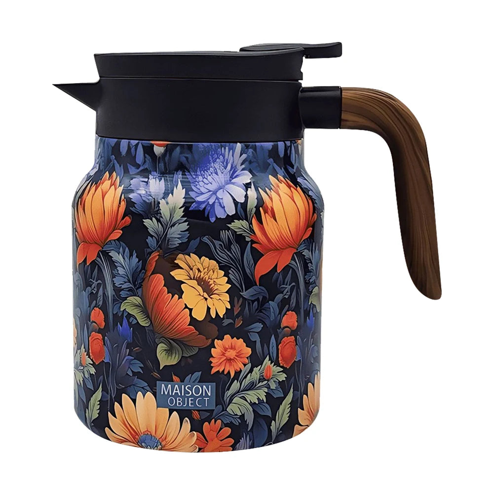 Vintage Floral Stainless Tea Kettle 1000ml