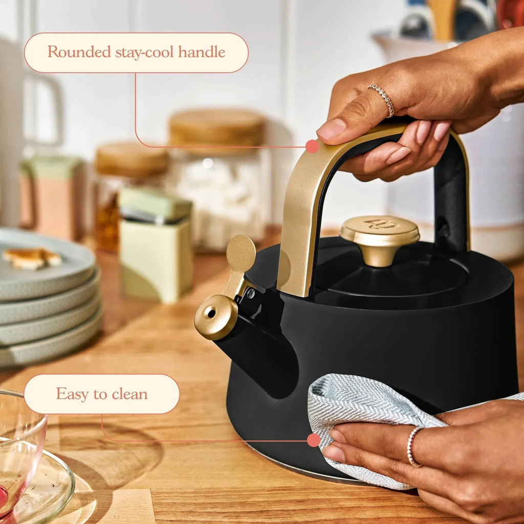 Black Sesame Ceramic Tea Kettle 1.8L