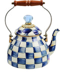 Blue & White Enamel Tea Kettle