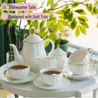 Classic Porcelain Tea Set with Infuser (13pcs)