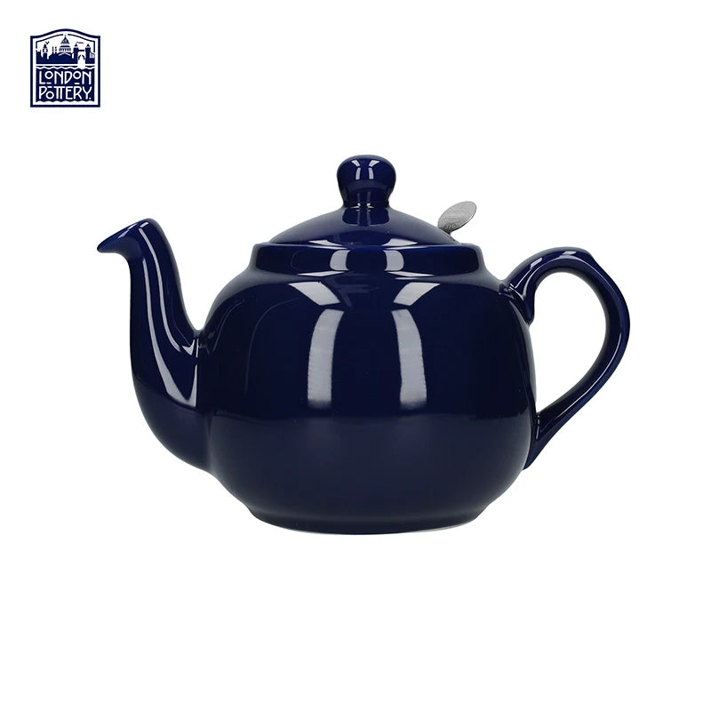 Cobalt Blue Ceramic Matcha Teapot 600ml