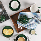 Elegant Porcelain Tea Set with Accessories