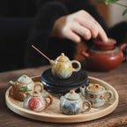 Hand-Painted Ceramic Mini Teapot