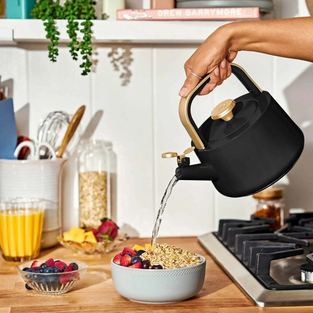 Black Sesame Ceramic Tea Kettle 1.8L