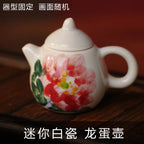 Hand-Painted Ceramic Mini Teapot