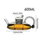 Glass Fruit Tea Teapot Set