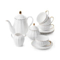 Classic Porcelain Tea Set with Infuser (13pcs)