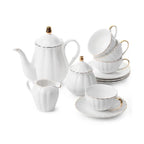 Classic Porcelain Tea Set with Infuser (13pcs)