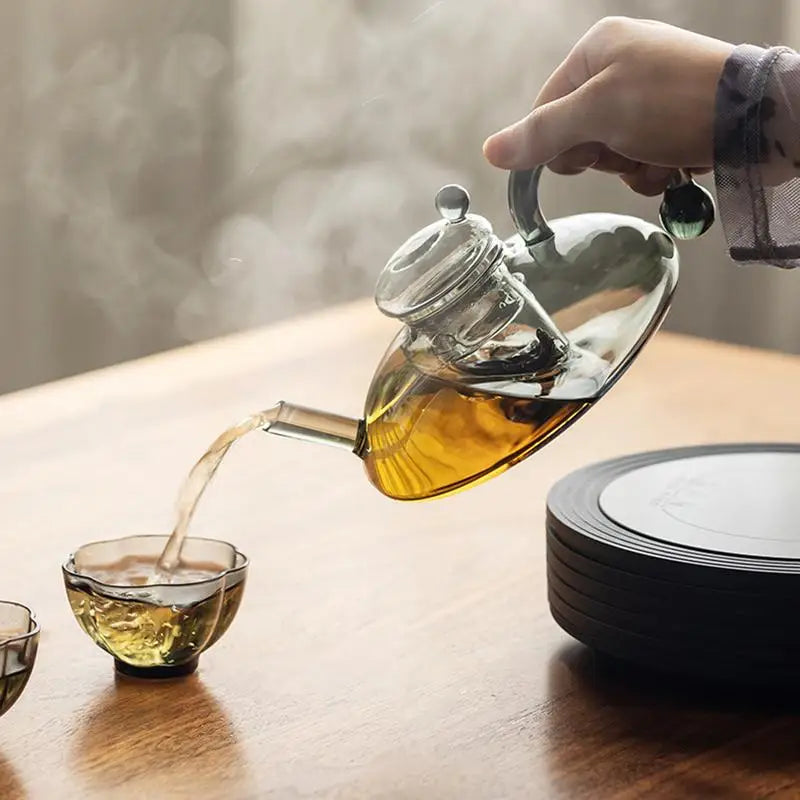 Glass Fruit Tea Teapot Set