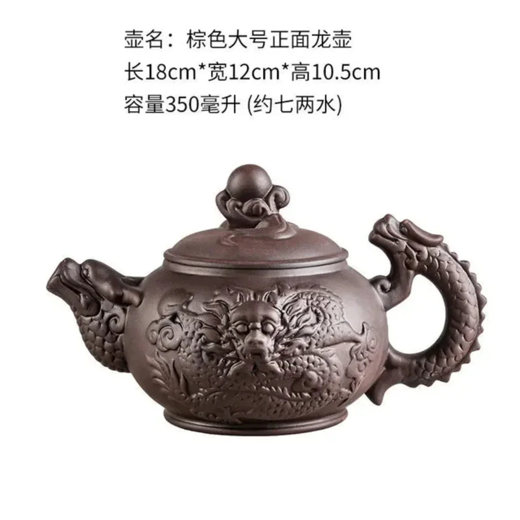 Dragon Phoenix Handmade Kungfu Teapot