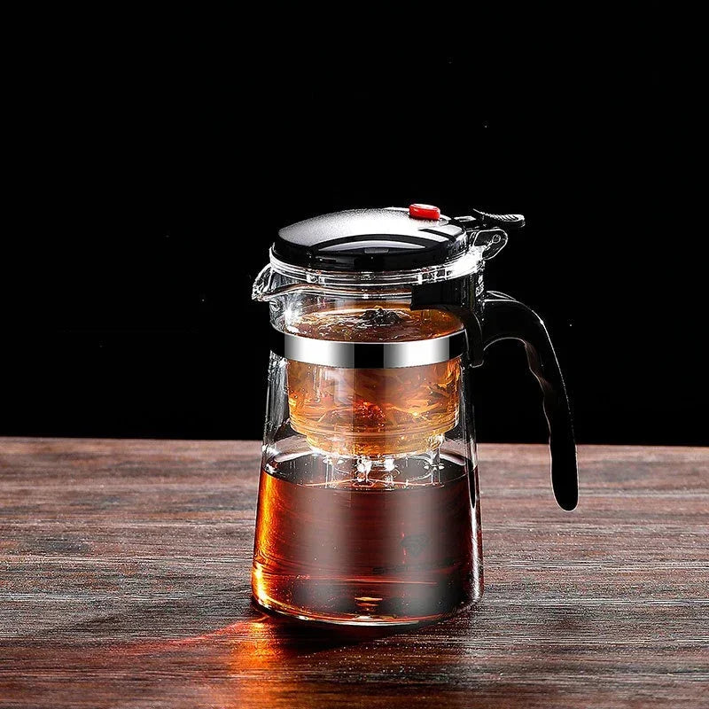 Glass Press Filter Teapot 500–1800ml