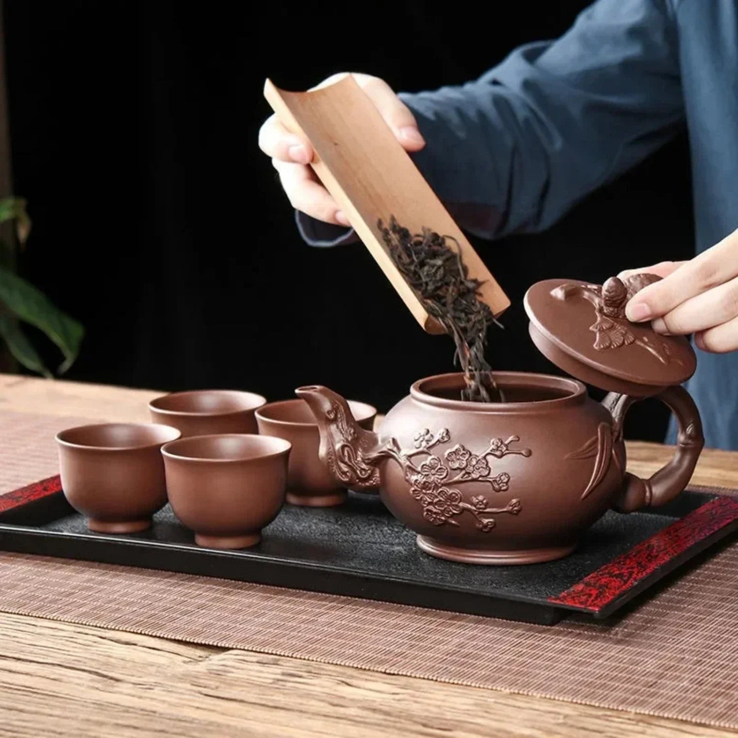 Dragon Phoenix Handmade Kungfu Teapot