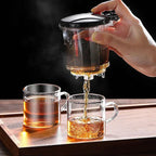 Glass Press Filter Teapot 500–1800ml