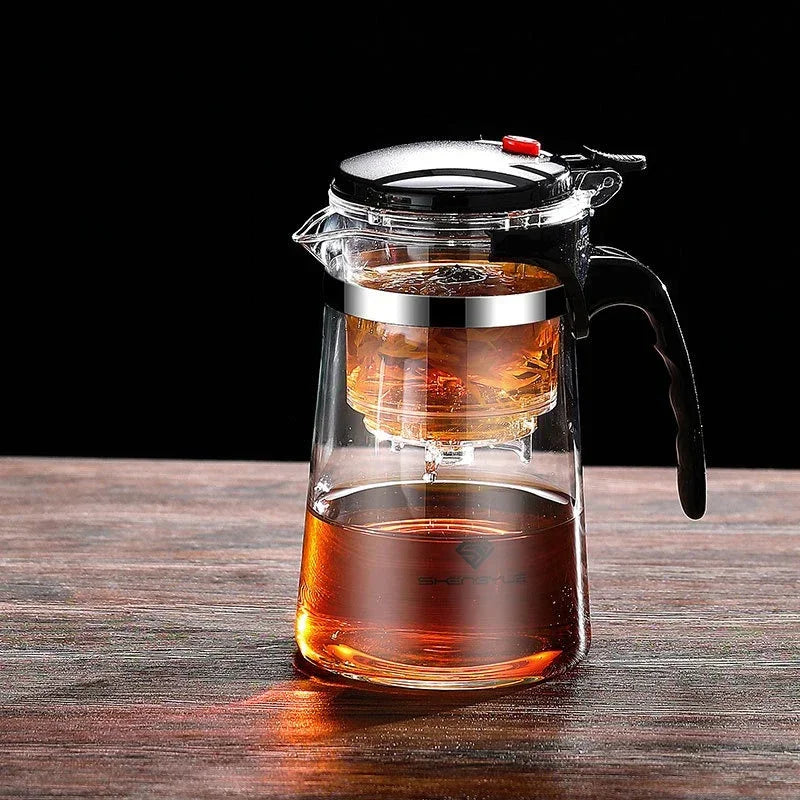 Glass Press Filter Teapot 500–1800ml