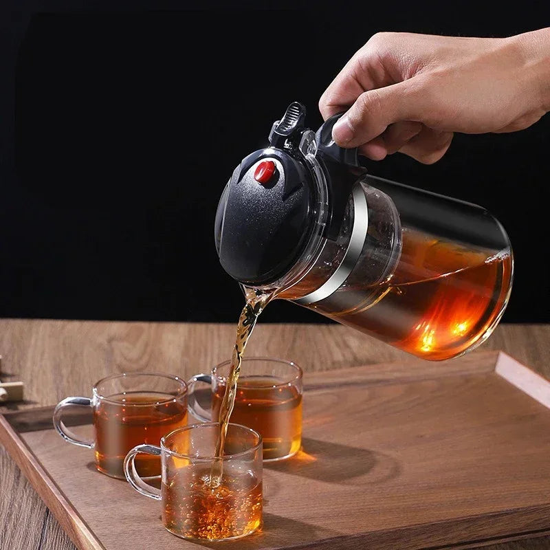 Glass Press Filter Teapot 500–1800ml