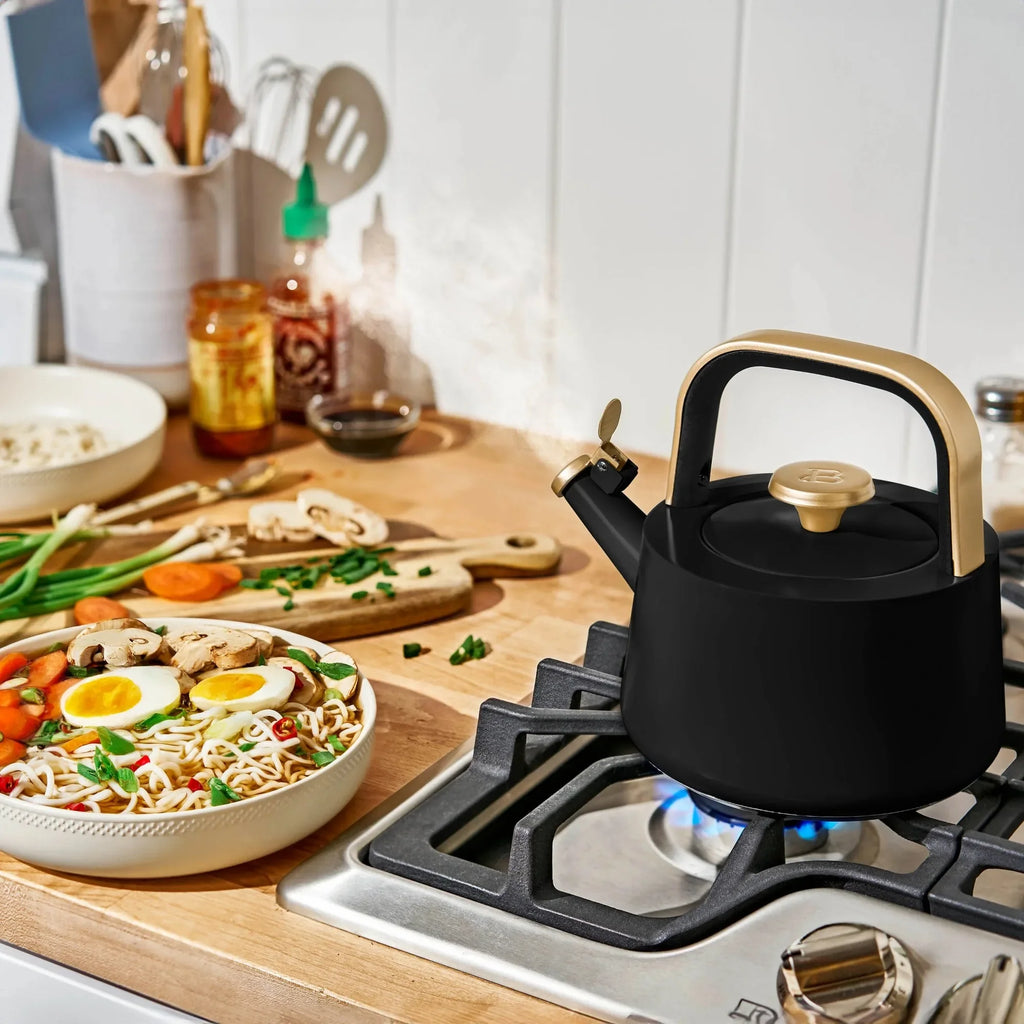 Black Sesame Ceramic Tea Kettle 1.8L