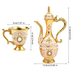 Turkish Coffee & Tea Set with Tray (6 Cups)
