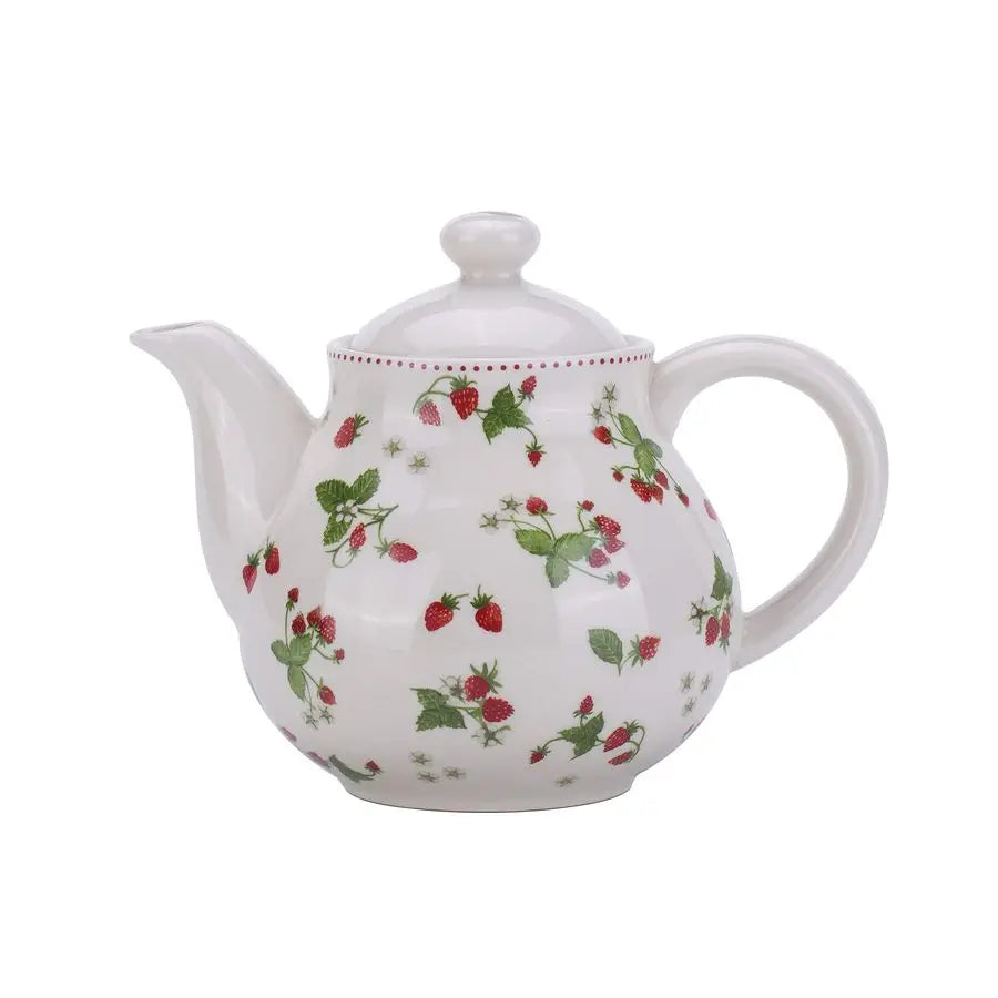 Strawberry Ceramic Tea Pot